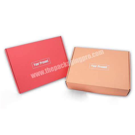 Custom Logo Printed Foldable Garments Packaging Box Corrugated Mailer