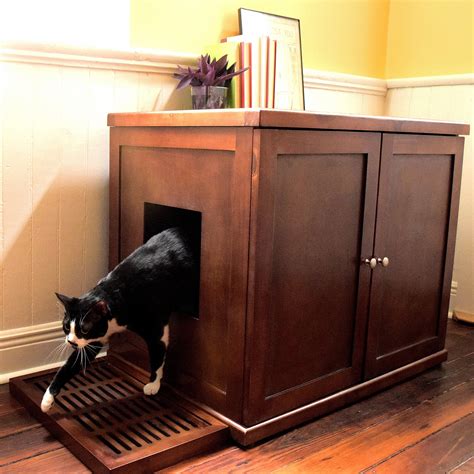 Refined Litter Box Litter Box Enclosure Wood Cat Litter Box