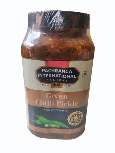 Pip Spicy Green Chilli Pickle Packaging Type Jar Packaging Size Kg