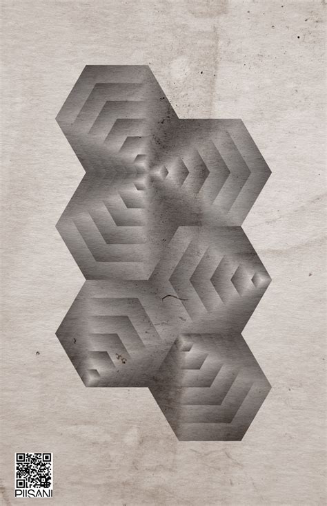 Hexa Gones Geometric Posters Behance