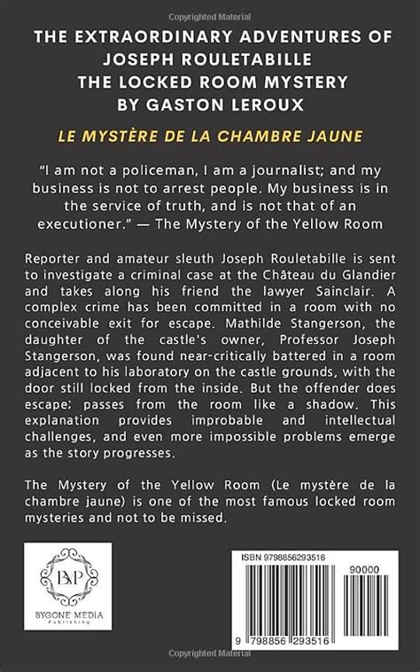 English Translation Of Le Mystere De La Chambre Jaune Deals