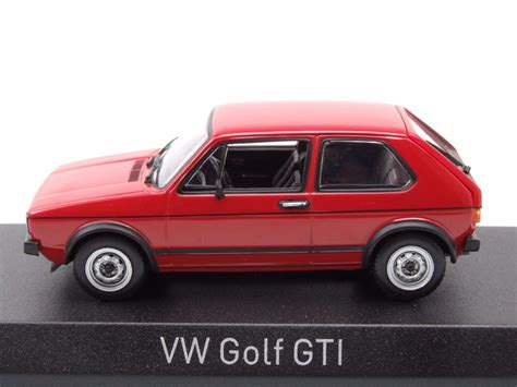 Modellauto VW Golf 1 GTI 1976 Rot Modellauto 1 43 Norev 37 95