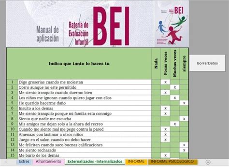 Batería de Evaluación Infantil BEI PsicoTest