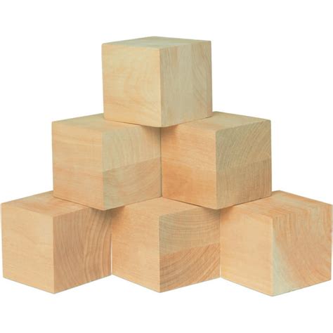 Unfinished Wood Cubes 3 Inch Pack Of 100 Large Wooden Cubes For Wood