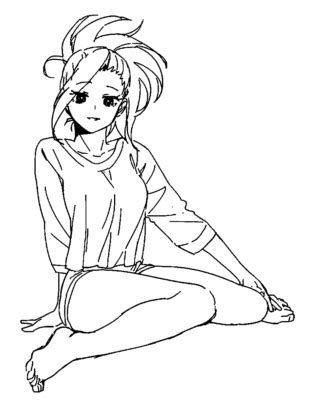 Momo Yaoyorozu Para Colorear Y Pintar Im Genes Para Dibujar Gratis