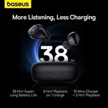 Baseus WM03 Fones De Ouvido Sem Fio TWS Bluetooth 5 3 Fones De Ouvido