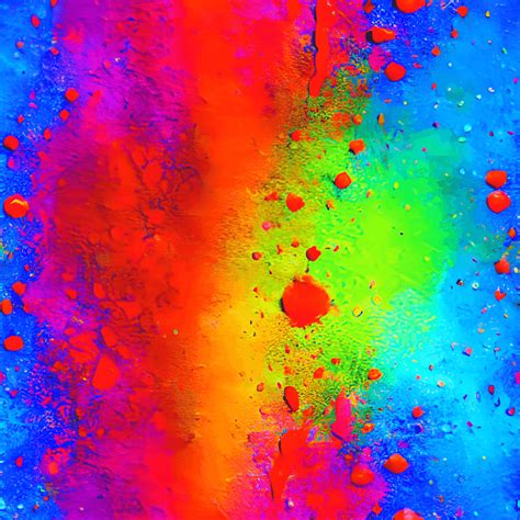 Abstracte Kleurrijke Paint Splash Hyperrealistische Afbeelding Met