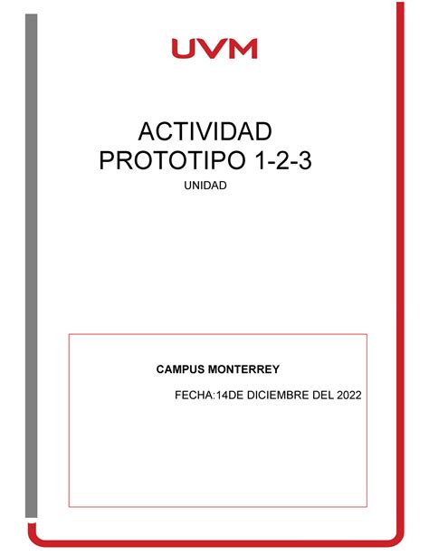 Prototipo 1 2 Shark TANG ACTIVIDAD PROTOTIPO 1 2 UNIDAD CAMPUS