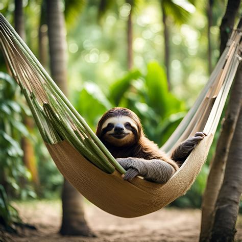 Sloth In A Hammock Ai Generated Artwork Nightcafe Creator