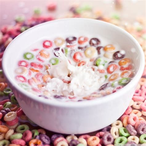 Bowl Of Cereal And Milk Ultra HD Desktop Background Wallpaper for 4K ...