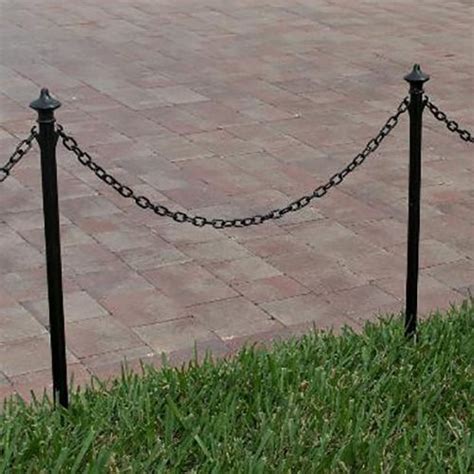 Image Result For Colonial Ground Pole Kit 30 Poles 92 Chain Black Chain Fence Classic