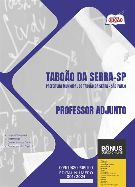 Apostila Prefeitura De Tabo O Da Serra Sp Em Pdf Professor Adjunto