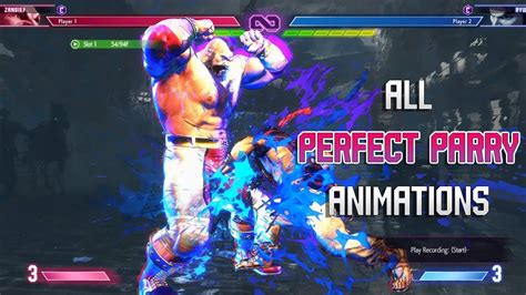 All Perfect Parry Animations Sf6 Youtube