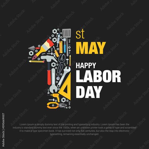 May 1st International Labor Day Creative Stock Vector | Adobe Stock