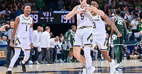 Quick Recap Notre Dame Men’s Basketball Defeats Michigan State 70 52 One Foot Down