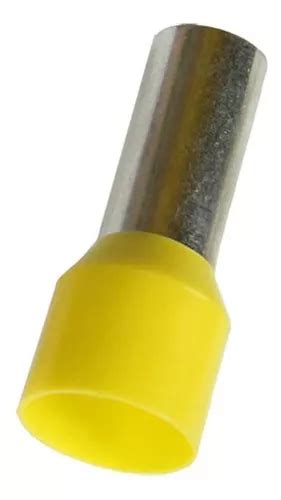 Kit P S Terminal Tubular Ilh S Mm Pr Isolado Amarelo