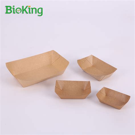 Boat Tray Boat Tray BioKing Sugarcane Bagasse Pulp Tableware Supplier