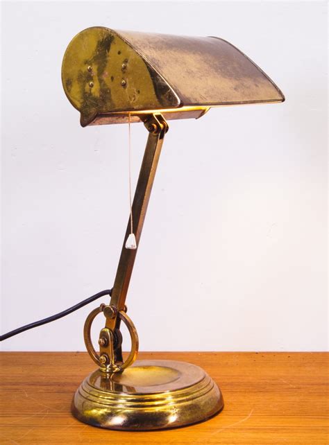 Bankers Lamp In Brass England S