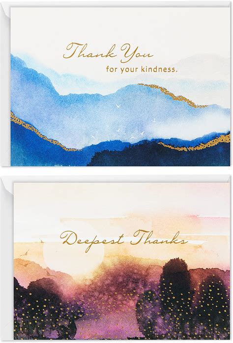 Amazon Gooji Thank You Cards For Funeral Pcs Sympathy