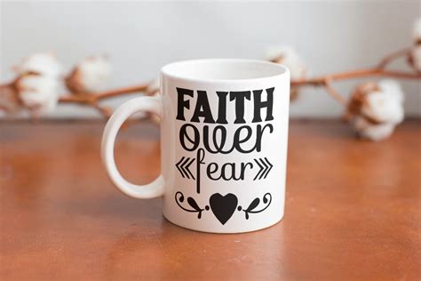 Faith Over Fear Christian Quotes Graphic By Vectorenvy · Creative Fabrica