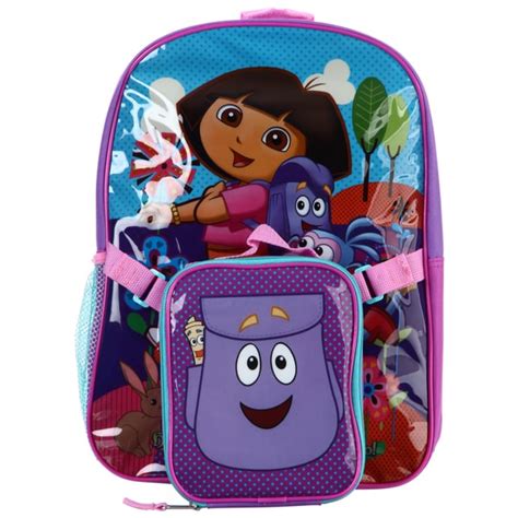 Nickelodeon Dora The Explorer 16 Inch Backpack With Lunch Bag 14220380