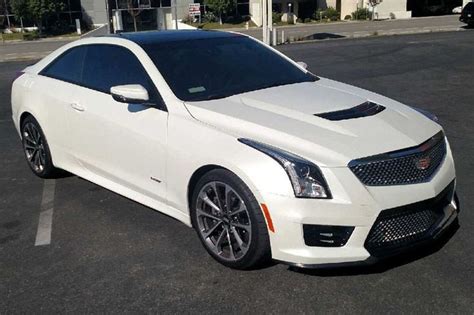 Satin Pearl White Cadillac Ats V Wrap Wrapfolio Cadillac Pearl White Cadillac Cts V