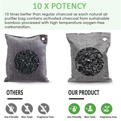 Bamboo Charcoal Air Purifying Bags Activated Charcoal Odor Absorber For