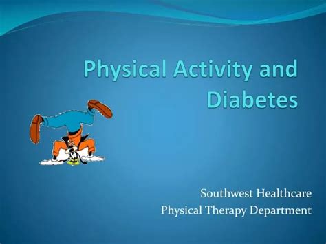 PPT Physical Activity And Diabetes PowerPoint Presentation Free