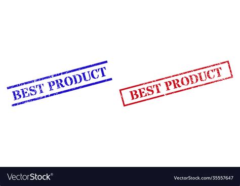 Best Product Textured Scratched Stamp Seals Vector Image