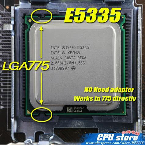 Intel Xeon E Ghz M Mhz Cpu Igual A Lga Core Quad