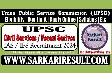 Upsc Civil Services Ias Ifs Mains Exam Result 2024