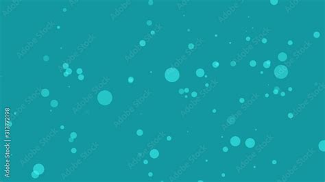 Animated Teal Blue Background With Floating Bubble Particles Stock ビデオ