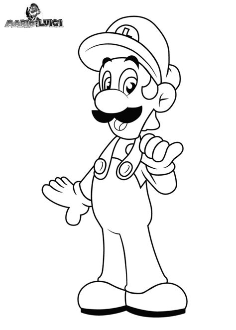 Mario And Luigi Coloring Page - Coloring Home