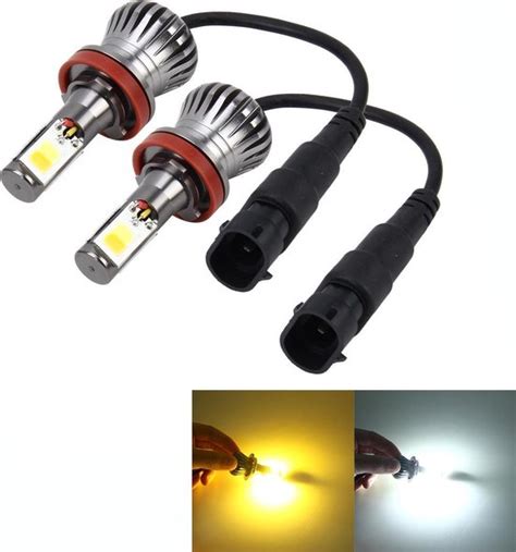 Stks H W Lm Auto Led Driekant Cob Chips Lamp Mistlamp Lamp