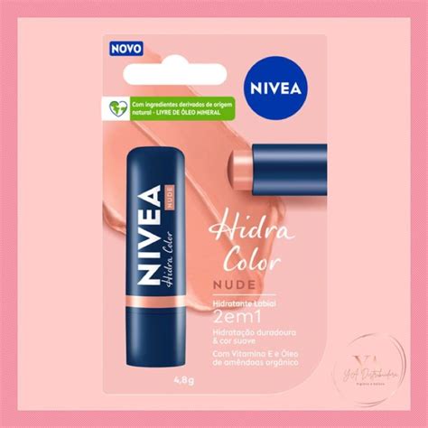 Hidratante Labial Nivea Em Hidra Color Nude Shopee Brasil