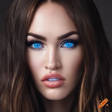 Portrait Of A Celebrity With Captivating Blue Eyes