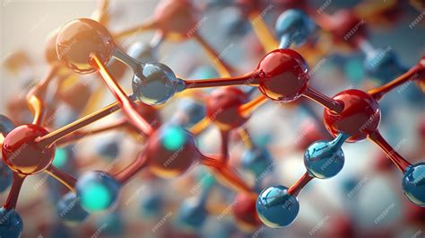 Premium Photo A Captivating 3d Rendering Displaying The Molecular Structure Of A Compound