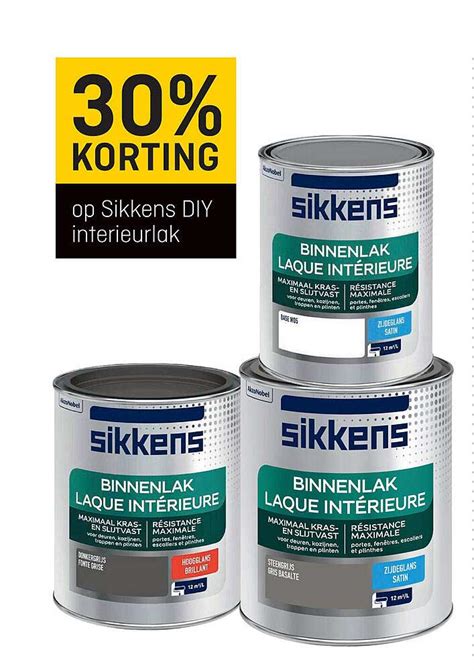 Op Sikkens Diy Interieurlak 30 Korting Aanbieding Bij Hubo 1Folders Nl