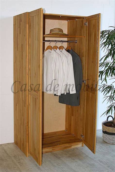 Kleiderschrank X X Cm Standard Wildeiche Massiv Ge Lt Casa De Mobila