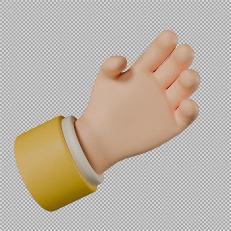 Premium PSD 3d Hand Grabbing