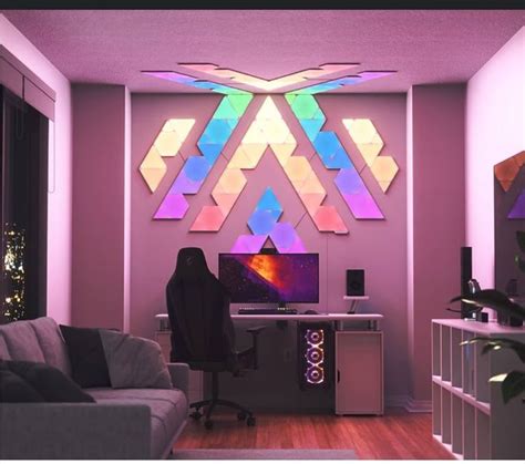 Pin By Wedon Brown On Nanoleaf Games Room Inspiration Nanoleaf