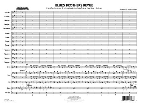 Blues Brothers Revue Arr Roger Holmes Conductor Score Full Score