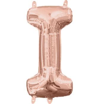 Rose Gold Letter I Foil Balloon Party Mood