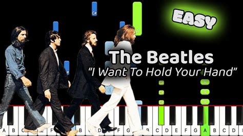 I Want To Hold Your Hand The Beatles Piano Tutorial Easy YouTube