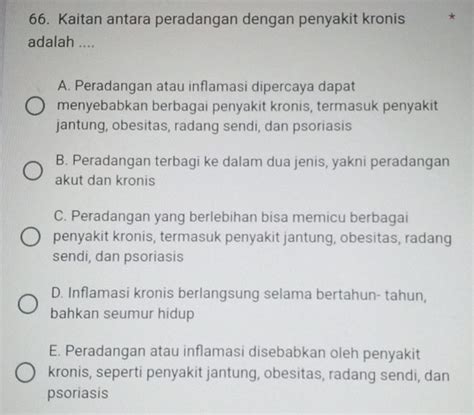 66 Kaitan Antara Peradangan Dengan Penyakit Studyx