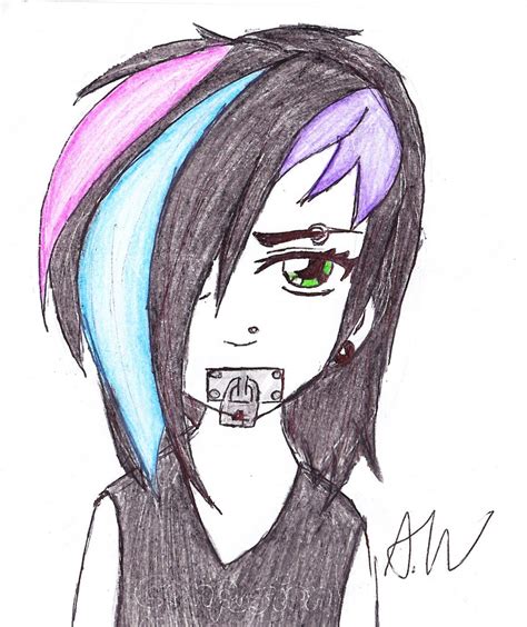 Anime Emo Girl By Magicmushroomx On Deviantart