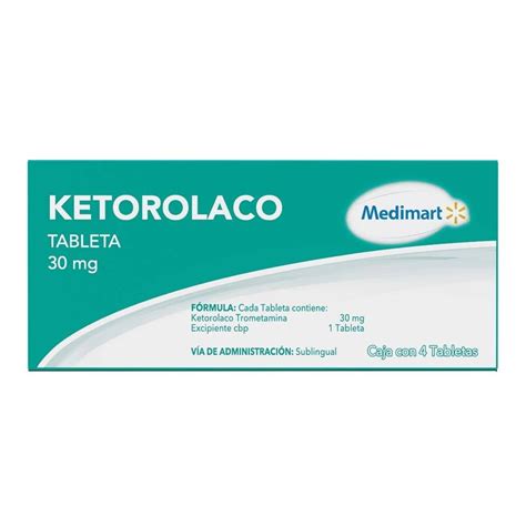 Ketorolaco Medimart Mg Tabletas Walmart