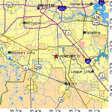 Pearland, Texas (TX) ~ population data, races, housing & economy