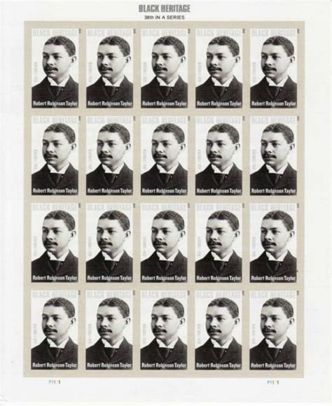 USPS SHEET of ROBERT ROBINSON TAYLOR STAMP USA #4958