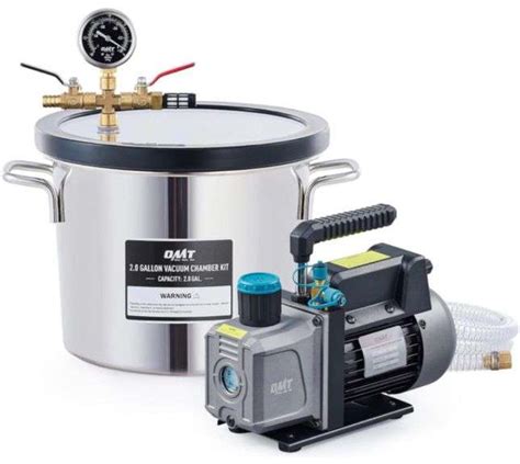 Omt Cfm Vacuum Pump And Chamber Kit Gallon Vacuum Chamber And